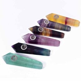 Variété complète Pipes à fumer en cristal de quartz naturel Baguette en pierre d'énergie Guérison Points de tour d'obélisque Pipe à tabac en pierres précieuses avec boîte-cadeau Ndxbo