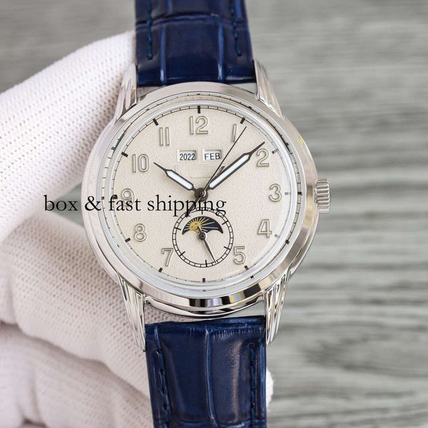 Complications Dames du poignet Regardez AAAAA Calendrier Calendrier Corloge Designers Luxe Annual Watches High 5120 Business Quality Calender Automatic ES 749 Montredeluxe