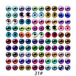 Composants 100pcs / lot 520 mm Bijoux de bricolage Accessoires Time Gem Verre Carton de la peluche Toy EyeBoullon Poll de poêle Simulation Oeil Oewlate Eyes Animal
