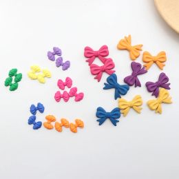 Composants 100 pièces 20*27mm 42*50mm bricolage bonbons résine nœud papillon macarons autocollant perle boucle d'oreille partie.pour femme enfants accessoires de fabrication de bijoux