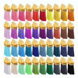 Composants 200 Pièces Porte-clés Glands En Vrac Porte-clés en Cuir Pendentifs Gland Porte-clés Acrylique Coloré Blancs pour Noël DIY