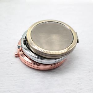 Composants 5 pièces 58mm miroir Compact pliant Portable forme ronde miroir de maquillage de poche miroir de poche pour la fabrication de bijoux à bricoler soi-même fait à la main