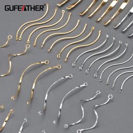 Composants Gufeather MA82, accessoires de bijoux, nickel gratuit, rhodium d'or, cuivre, bijoux, accessoires de boucle d'oreille, 10pcs / lot