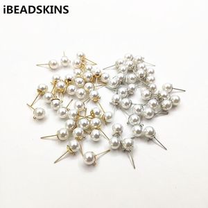 Componentes ¡Nueva llegada!6/8mm 500 Uds. Pendientes de perlas de imitación de forma redonda para pendientes/accesorios de pendientes/piezas de pendientes DIY