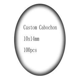 Composants Reidgaller OVAL personnalisé Cabochon 10x14mm Résultats de bijoux faits à la main (veuillez offrir un fichier numérique)