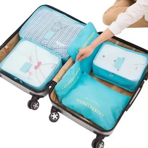 Sac de rangement compressible Ensemble d'emballage de compression à trois pièces Organisateur de bagages de voyage