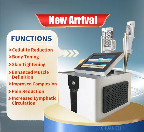 Compression Micro Vibration Vide 5D Minceur Machine avec DLS-EMSlim Portable Emszero 2 en 1 Rouleau Massage Therapy