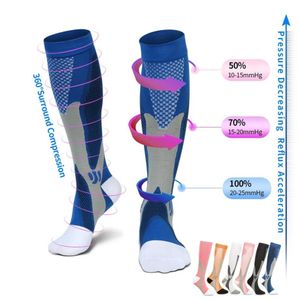 Bas de Compression, chaussettes de Sport de Golf, bas d'allaitement médical, prévention des varices, adaptés aux chaussettes de Rugby