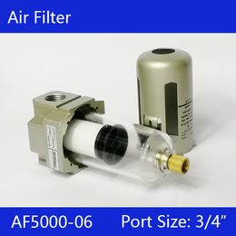 Filtro de filtro de aire del compresor AF5000-06 AF5000-10 Drenaje manual de 3/4 "o 1" Separador de aceite de tratamiento de fuente