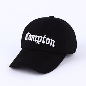 Compton Casquette de Baseball hommes femmes Snapback Hip Hop chapeau noir blanc Casquette J1225255D