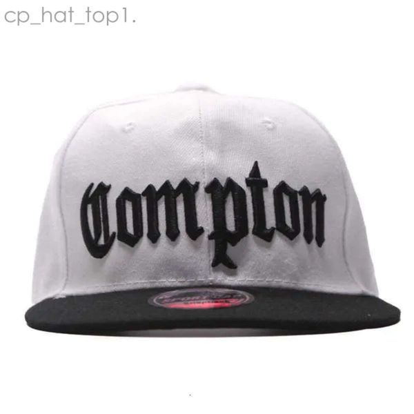 Compton Cap Ball Caps Camouflage Broidered Baseball Brim Brim Flat Cap Hip-Hop Dance noir blanc Hat Compton 1739