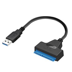 Convertisseur de câble adaptateur USB 3.0 vers SATA pour SSD/HDD 2.5 pouces prise en charge de la Transmission de données haute vitesse UASP