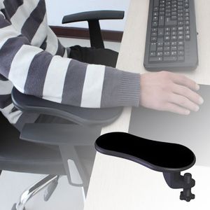 Livraison gratuite Support de bras d'ordinateur Tapis de souris Poignet Main Épaule Tapis Double Fixation Ergonomique Attachable Pour Table Chaise / Bureau Extende