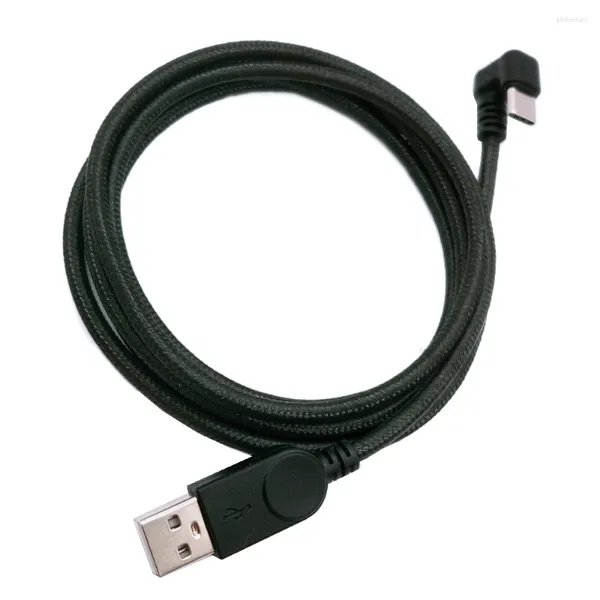 Cables de computadora 1.5m 180 grados Angle hacia abajo USB 3.1 Tipo C Masculino a la carga y el cable del convertidor de datos 150 cm