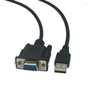 Câbles d'ordinateur 1.8M 6FT haute qualité USB mâle vers DB9 RS232 COM femelle adaptateur de câble convertisseur prend en charge le système Win 7 8 10 Pro
