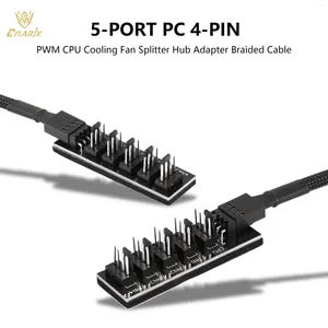 Computer Kabels 1 Tot 5 Manier PWM Fan Hub 4 Pin Splitter CPU Cooling PIN/3PIN Power Kabel desktop Koeler Case Fans