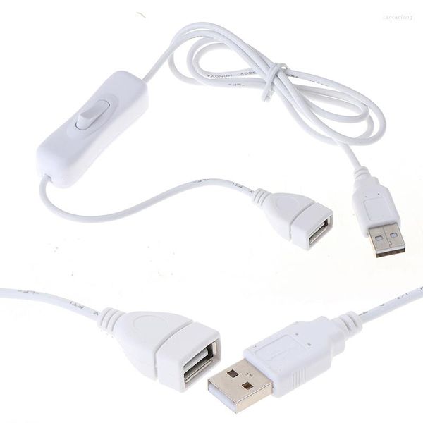 Cables de computadora, Cable de extensión de Cable USB de 100cm con interruptor de encendido/apagado, línea de fuente de alimentación, accesorios adaptadores duraderos, 1 ud.