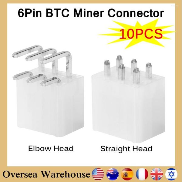 Câbles d'ordinateur 10 pièces 6 broches connecteur Power Looper pour Asic Miner Antminer S9 S9k S9j L3 DR3 T9 Z11 Z9 B7 X3 A4 A9 M3 Z1PRO Eibt E10.2