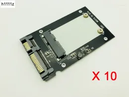 Câbles d'ordinateur 10pcs MSATA SSD à 2,5 "SATA Drive Convertor Adapter Card Pild et jouez 50 mm x 30 mm pour Windows XP / 7/8/10 Vista Linux Mac OS