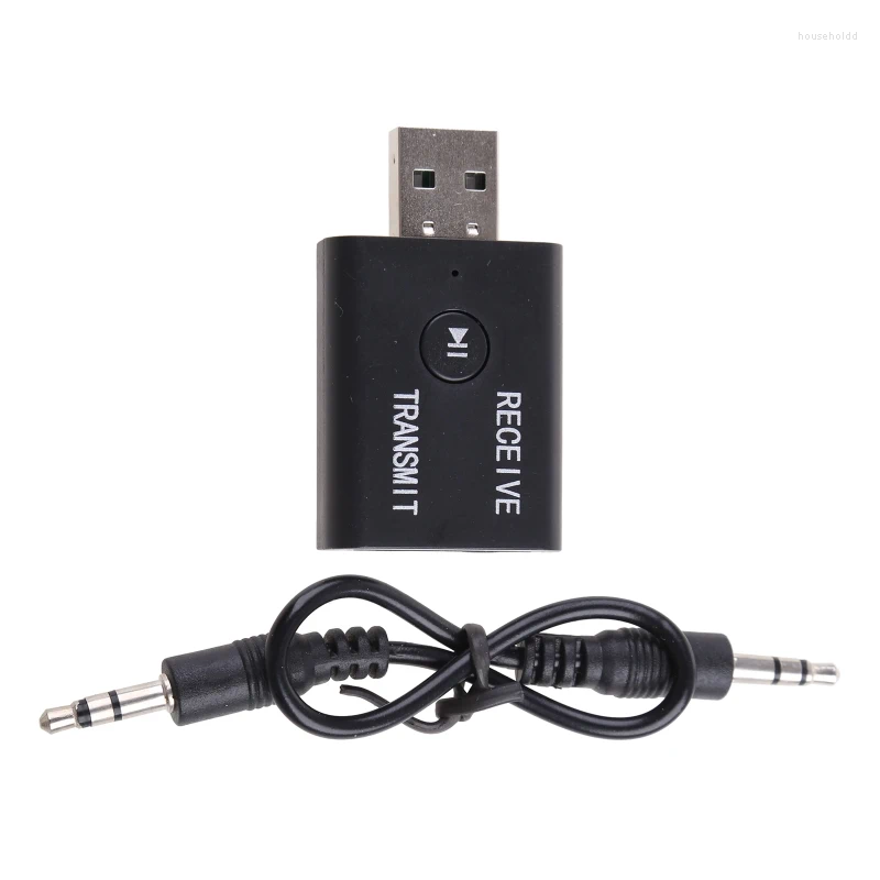 Kable komputerowe 2 w 1 USB bezprzewodowy adapter kompatybilny Bluetooth 5.0 Odbiornik transmiskowy dla laptopa telewizyjnego zestaw słuchawkowy HiFi MICI