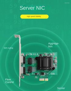 Câbles d'ordinateur 82571 Gigabit Network Card PCIe 1x Server PCI-EX1 WIRED