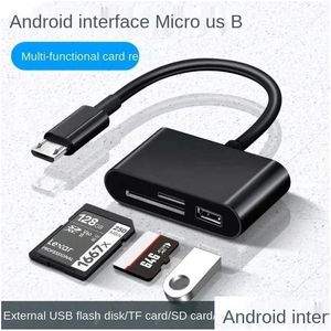 Conectores de cables de computadora 2024 Tipo-C Micro Adaptador TF CF SD Memory Card Reader Compact Flash USB-C para iPad Pro Huawei Libro U Ottdi