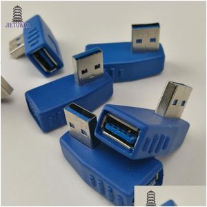 Connecteurs de câbles d'ordinateur 500pcs / lot USB 3.0 Adaptateur Af à un type mâle femelle Angle Cross USB3.0 Connecteur Rapide Vitesse Drop Livraison C Otsg3