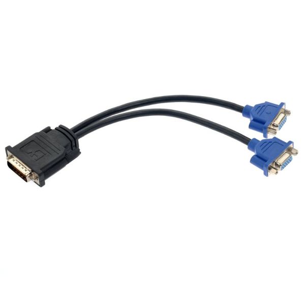 Cables de computadora conectores DMS-59 59 pines macho a doble VGA hembra Splitter Cable adaptador de vídeo para Matrox /Molex /ATI /Nvidia Lenovo / Comp