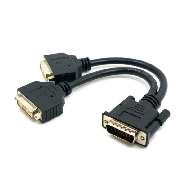 Conectores de cables de computadora DMS59 macho a doble DVI 24 5 Cable de extensión divisor hembra para tarjetas gráficas amp MonitorComputer5809599