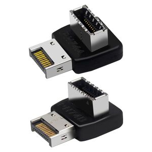 Computerkabels connectoren vooraan-C USB interne koptekstadapter met shell 3.1 Type-E 90 graden converter voor moederbordconnectorcom