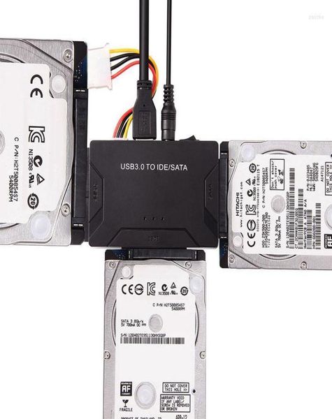 Connecteurs de câbles d'ordinateur en 1, adaptateur SATA vers USB IDE, HUB de convertisseur de données 30 ATA pour disque dur HDD 25 35, pilote 4473089