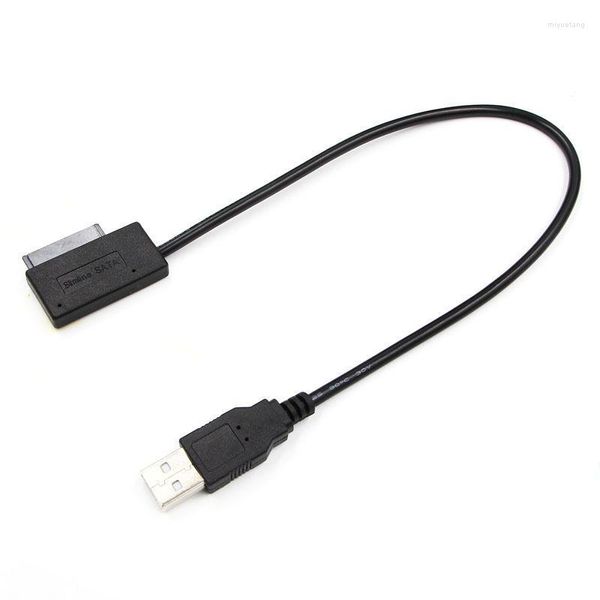 Câbles d'ordinateur connecteurs ligne de lecteur optique pour ordinateur portable câble adaptateur SATA vers USB 6 7P USB2.0 câble pour ordinateur portable facile