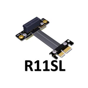 Computerkabels connectoren rechthoek PCIE 3.0 X1 naar uitbreidingskabel 8g/bps High Speed ​​Data PCI Express Riser Card Extender Ribbon 90 graden