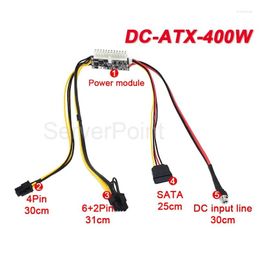 Conectores de cables de computadora S 12V Dc-Atx-400W Interruptor de salida Modo de alta potencia para PC Atx 24Pin Pico Psu Car Mini Itx Dc a Gpu Drop Deliv Dh64V