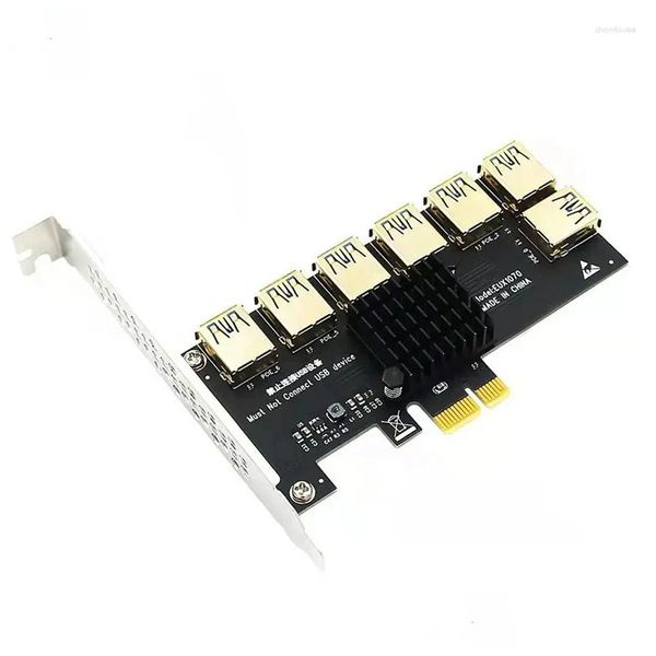 Connecteurs de câbles d'ordinateur S PCI Express Mtiplier Riser Pcie 1 à 7 carte X16 USB3.0 adaptateur pour PC Graphics Mining Drop Delivery Compu Otstm