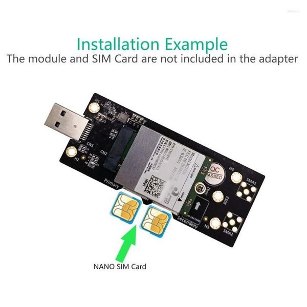 Conectores de cables informáticos S USB 3.0 a M2 Adaptador M.2 NGFF B Tarjeta de expansión 3 con ranura de doble SIM de nano para 3G/4G/5G Drop de DHSLD