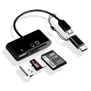 Connecteurs de câbles d'ordinateur Type-C Micro Adaptateur TF CF SD Memory Memory Carte Writer Compact Flash USB-C pour iPad Pro Huawei Livre USB Ty Otehj