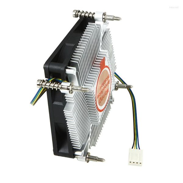 Cables de computadora CPU Cooler Silent PWM Fan Radiador Refrigeración 27 mm Perfil bajo para ITX Case A4 Slim Chasis LGA115x