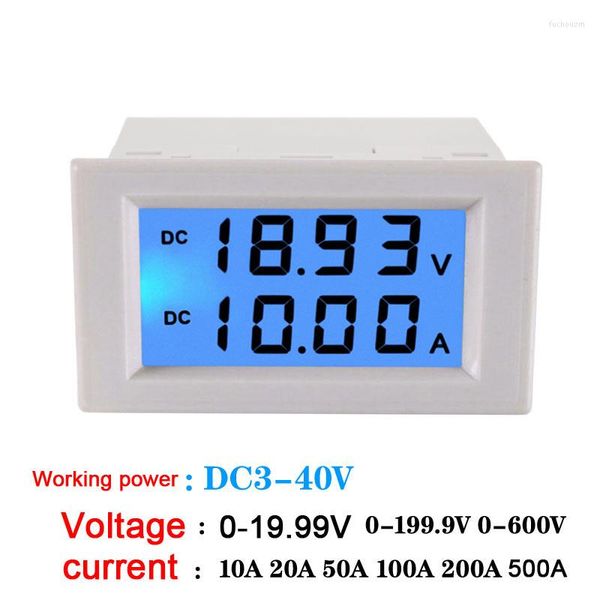 Câbles d'ordinateur DYKB DC 20V 200V 600V 10A 20A 50A 100A 200A 500A Voltmètre Ampèremètre Double affichage LCD Ampèremètre numérique Voltmètre 12V / 24V VOITURE