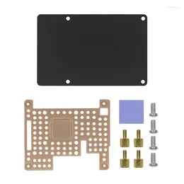 Câbles d'ordinateur pour Raspberry Pi 4B/3B/3B boîtier de dissipateur thermique en aluminium boîtier de Protection boîtier 4B or