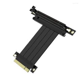 Câbles d'ordinateur GPU rallonge PCI-E3.0 8X à 16X câble Flexible pour adaptateur de port d'extension 90 degrés