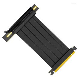 Câbles d'ordinateur Carte graphique haute performance PCI-E 4.0 x 16 Câble d'extension Riser PCI Express Extender blindé pour GPU vertical