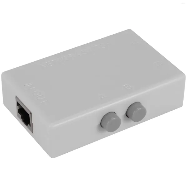 Câbles d'ordinateur Mini 2 ports RJ45 RJ-45, commutateur réseau, boîtier Ethernet, double voie, adaptateur de partage manuel, HUB