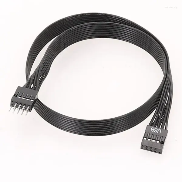 Cables de computadora placa base placa base 9Pin USB 2,0 extensión de macho a hembra Cable de datos Dupont Línea alámbrica 30cm para PC DIY