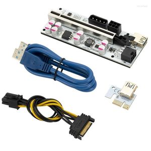 Câbles d'ordinateur PCI-E 1X à 16X Riser Card Adaptateur GPU avec câble USB pour Crypto Mining Ethereum ETH