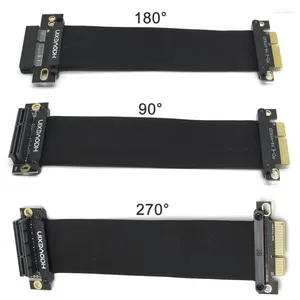 Câbles d'ordinateur Câble PCI-E Riser Carte PCI Express Extension PCIE X4 pour adaptateur de convertisseur d'extension de carte mère 3.0