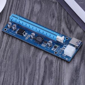 Computerkabels PCIE 16X Riser Board PCI-E 6-PIN VRAGEN PORT PORT STROKE COMPATIBAIERVERBETERENDE PRESTATIES VOOR BTC MINER MINERINGEN