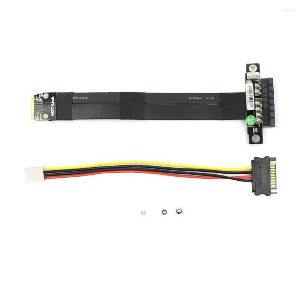 C￢bles d'ordinateur RISER PCIE X4 3.0 PCI-E 4X ￠ M.2 pour NGFF NVME M KEE