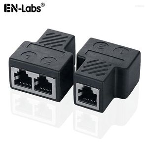 Computerkabels RJ45 Splitter-adapter Ethernet Netwerk vrouwelijk tot 2 koppeling LAN Connector Twee apparaten Surf internet bij het Sametime-1-paar