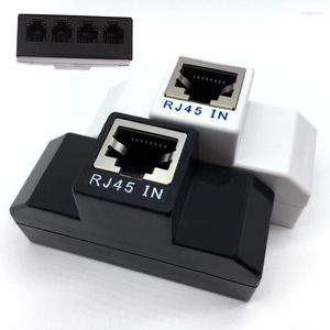 Computerkabels RJ45 naar RJ11 Netwerkkabel Splitter 1 4 Adapter Vrouwelijke Socket Connector voor telefoon